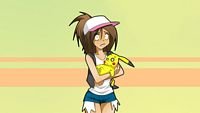 pic for Hipster Girl And Her Pikachu 